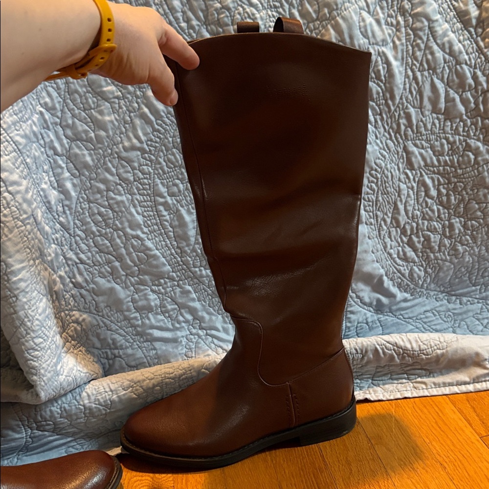 Brown Knee-High Riding Boots - Picture 3 of 3